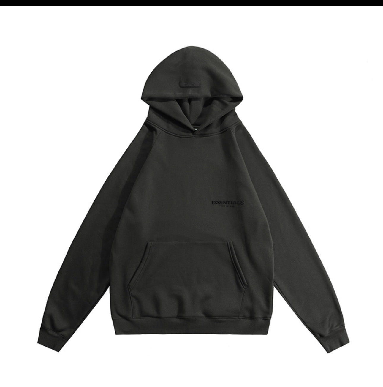 Black Essentials Hoodie