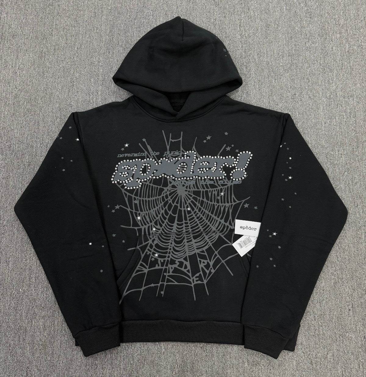 Black and Grey Spider Hoodie
