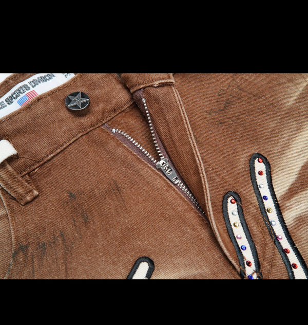 Vale dark brown shorts