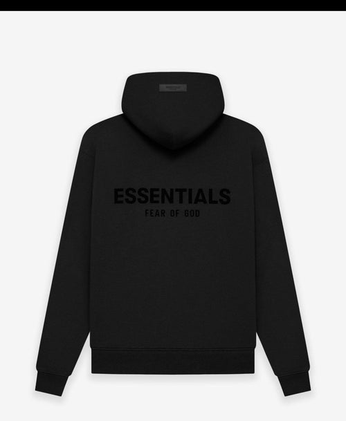 Black Essentials Hoodie